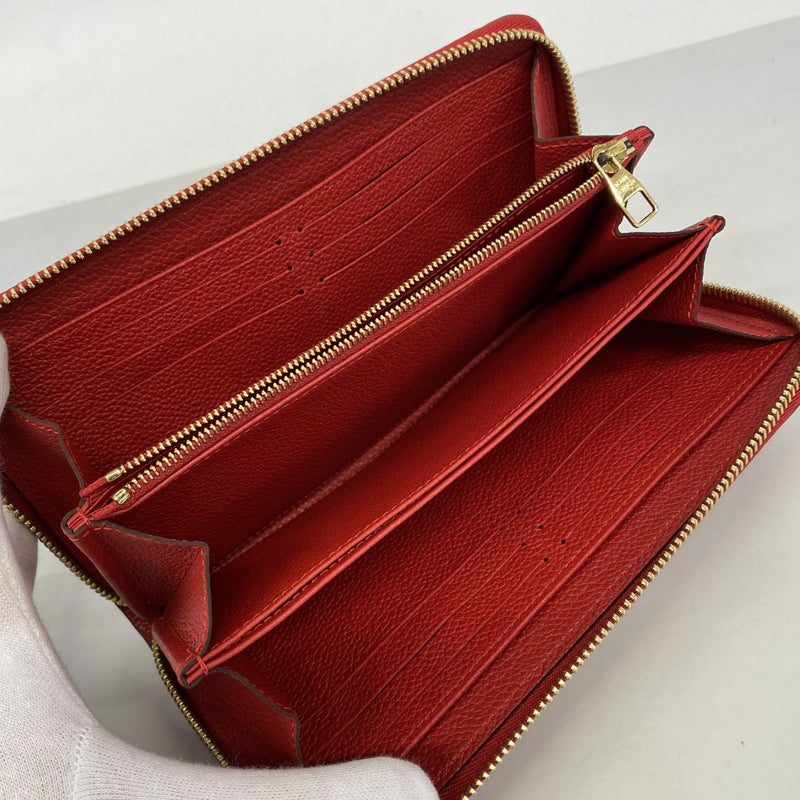 【6fb2764-k】ルイヴィトン 長財布 モノグラム・アンプラント ジッピーウォレット M60574 オリアン【中古】レディース