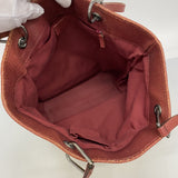 【6fb2792-k】グッチ トートバッグ GGキャンバス 120836 キャンバス ベージュ レッド シルバー金具【中古】レディース