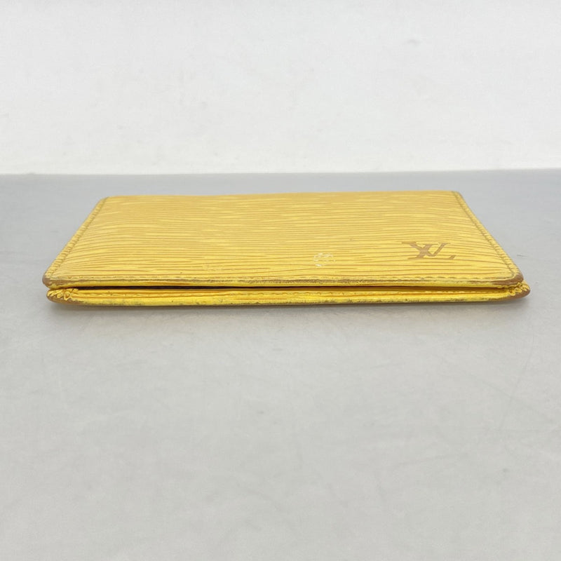 【6fb2800-k】ルイヴィトン カードケース エピ ポルト2カルトヴェルティカル M63209 ジョーヌ【中古】メンズ レディース ユニセックス