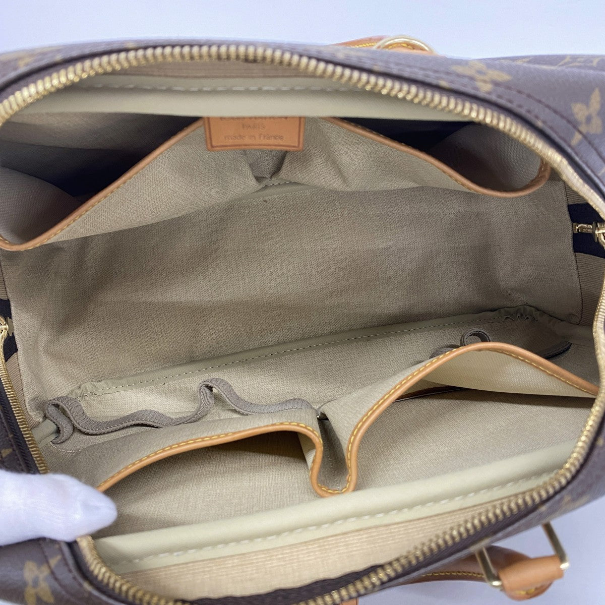 【6fb2803】ルイヴィトン ハンドバッグ モノグラム ドーヴィル M47270 ブラウン【中古】レディース