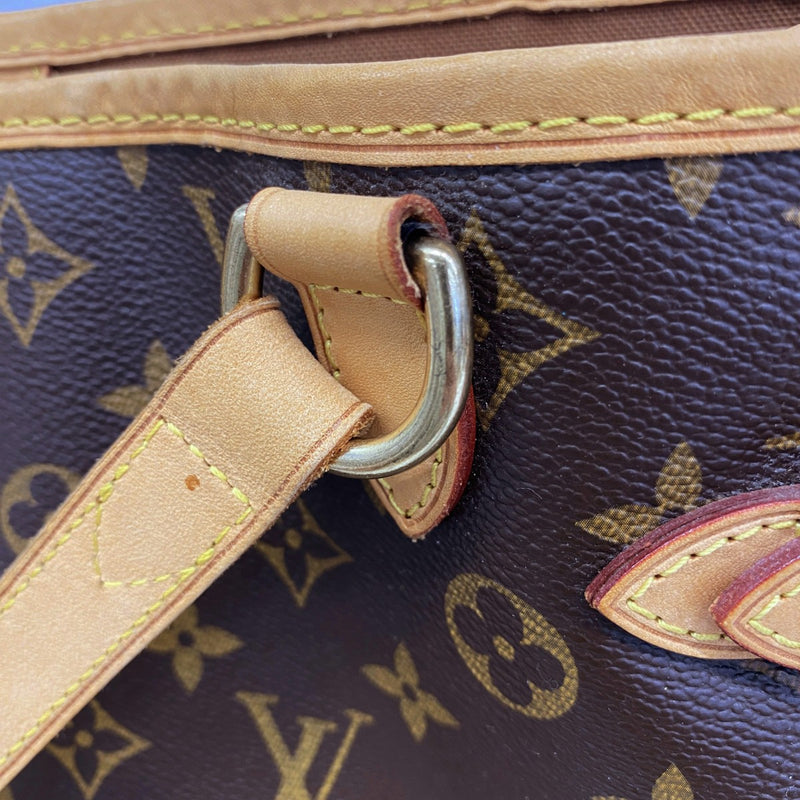 【6fb2804】ルイヴィトン トートバッグ モノグラム バティニョールヴェルティカル M51153 ブラウン【中古】レディース