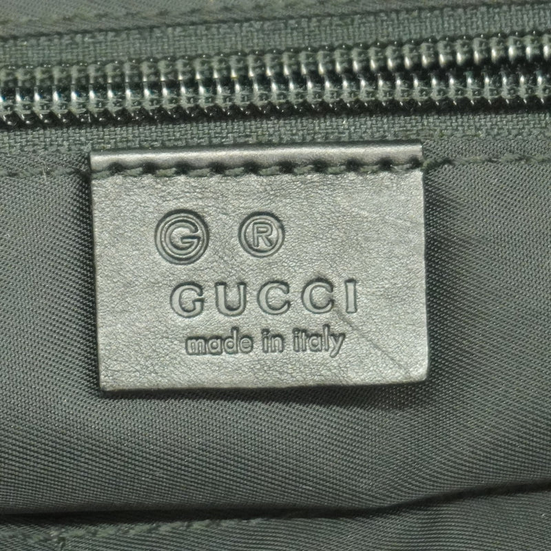 【6fb2811-k】グッチ トートバッグ ホースビット 240058 キャンバス ブラック シルバー金具 2wayバッグ【中古】レディース