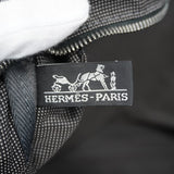 【6fb2827】エルメス トートバッグ エールラインMM キャンバス グレー シルバー金具【中古】メンズ レディース ユニセックス