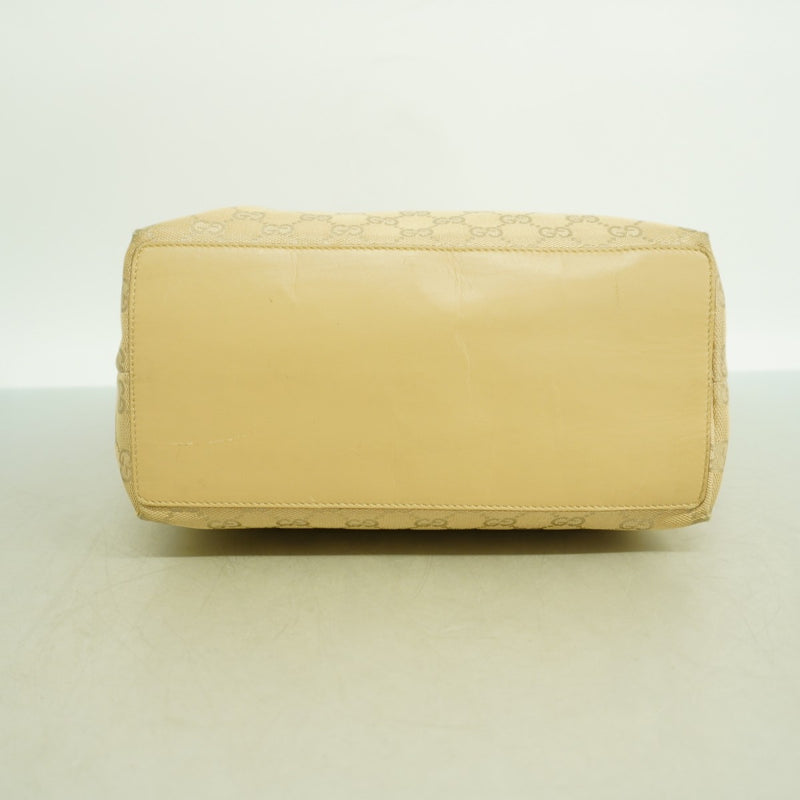 【6fb2848-k】グッチ トートバッグ GGキャンバス 31243 キャンバス ベージュ シルバー金具【中古】レディース