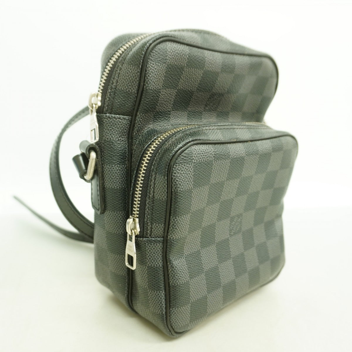 【6fb2850-k】ルイヴィトン ショルダーバッグ ダミエ・グラフィット レム N41446 ブラック グレー【中古】メンズ