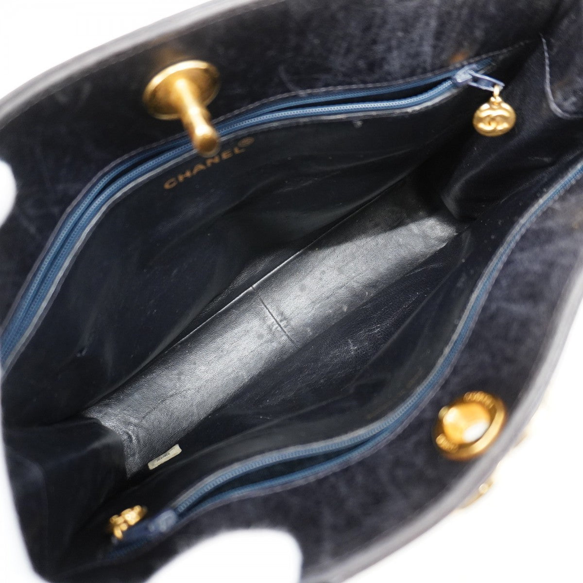 【6fb2852-k】シャネル ハンドバッグ マトラッセ デカココ ラムスキン ブラック ゴールド金具【中古】レディース