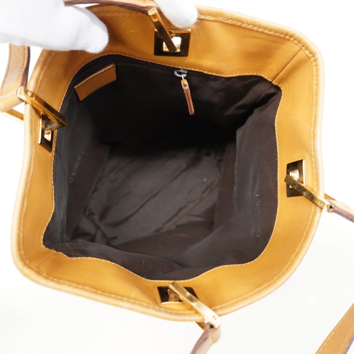 【6fb2854-k】グッチ トートバッグ GGキャンバス 002 1099 キャンバス ベージュ ゴールド金具【中古】レディース