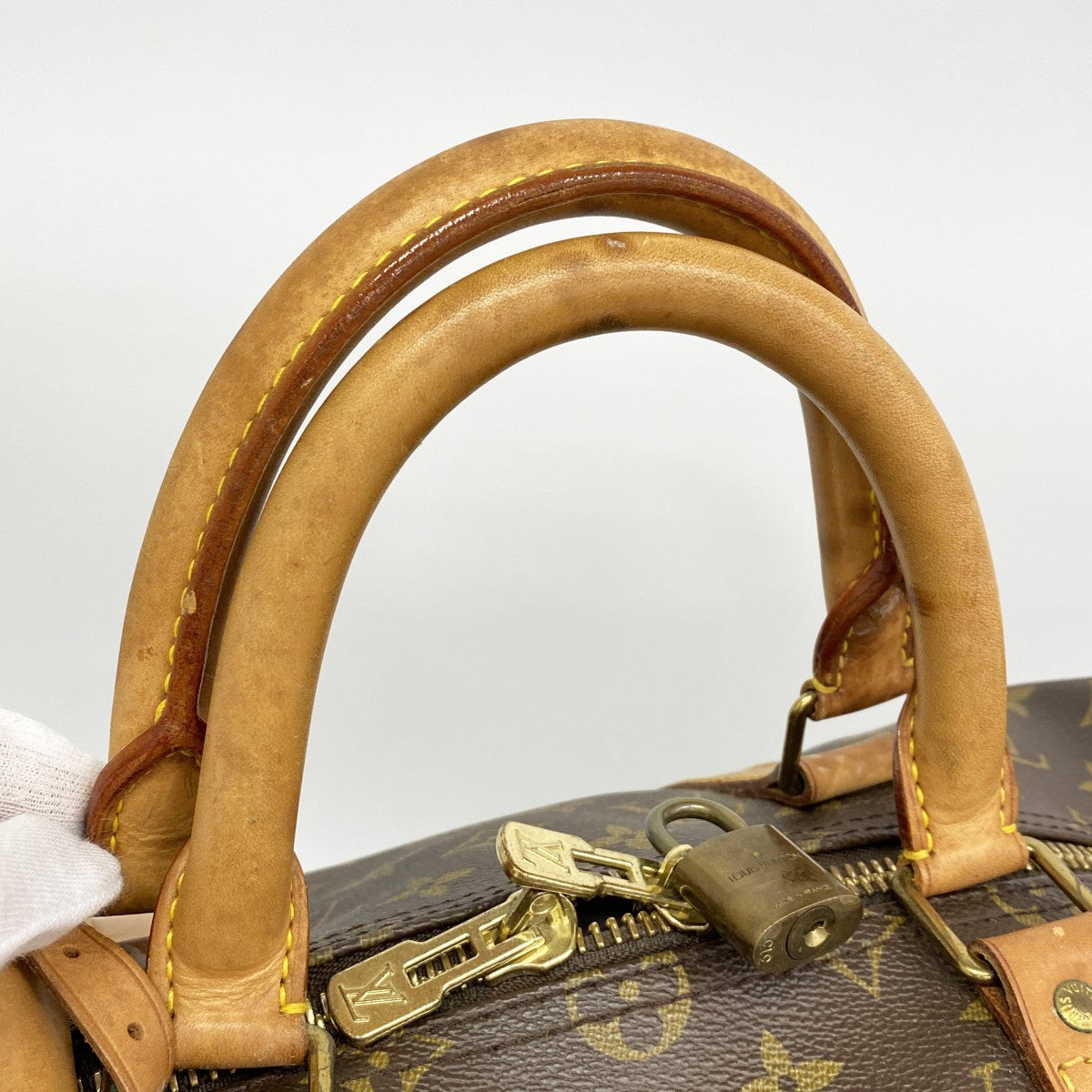 【6fb2907】ルイヴィトン ボストンバッグ モノグラム キーポル50 M41426 ブラウン【中古】メンズ レディース ユニセックス