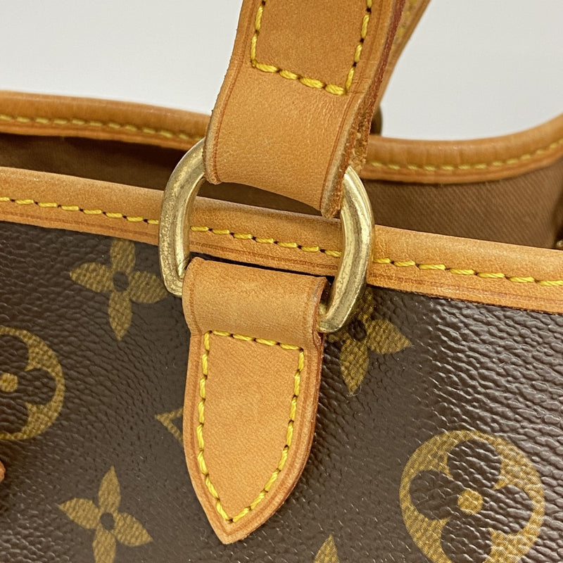 【6fb2913】ルイヴィトン トートバッグ モノグラム バティニョールオリゾンタル M51154 ブラウン【中古】レディース