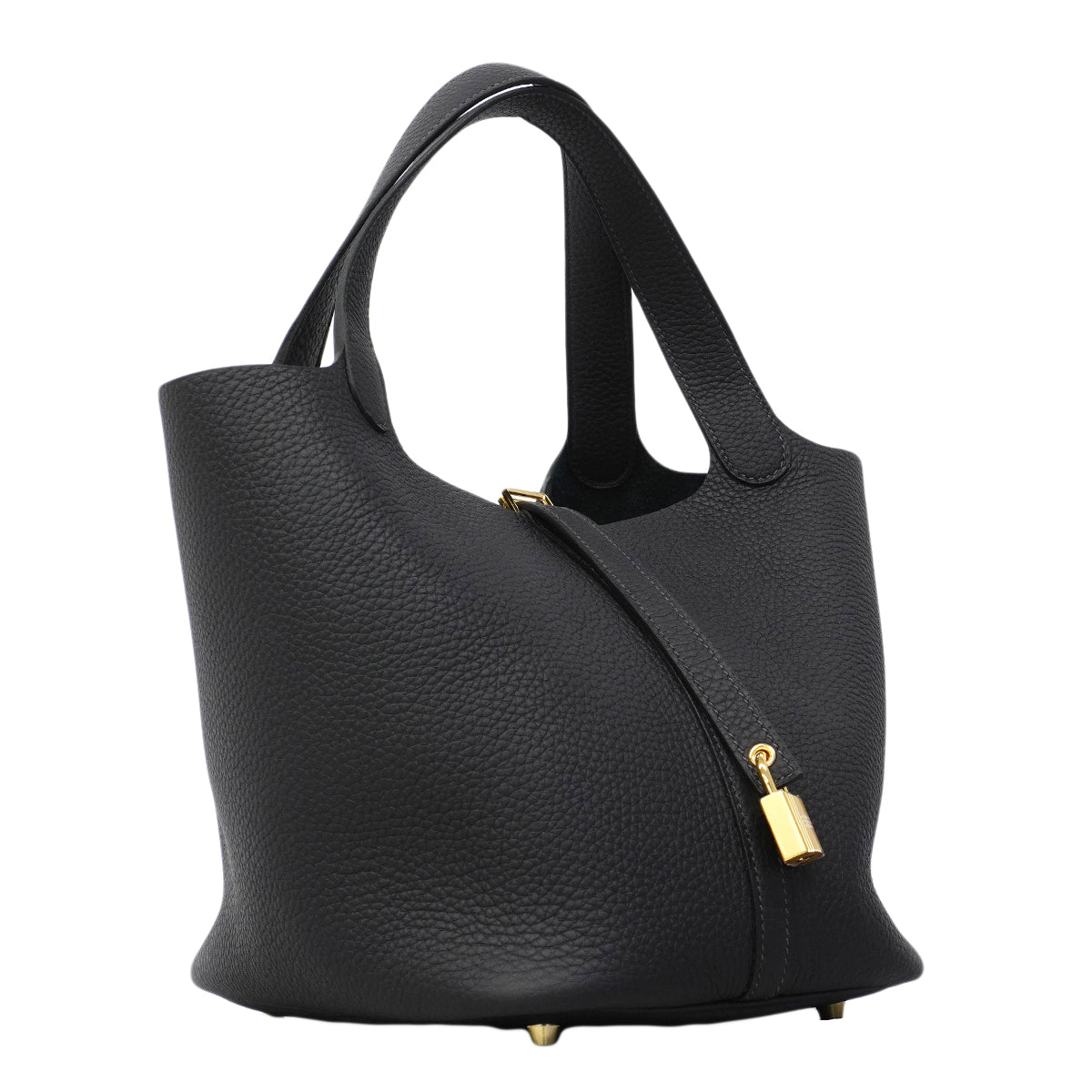 【6fb2949】エルメス ハンドバッグ ピコタンロックMM トリヨンクレマンス キャバン ゴールド金具 K刻印【中古】レディース