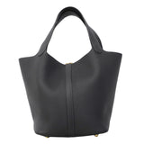 【6fb2949】エルメス ハンドバッグ ピコタンロックMM トリヨンクレマンス キャバン ゴールド金具 K刻印【中古】レディース