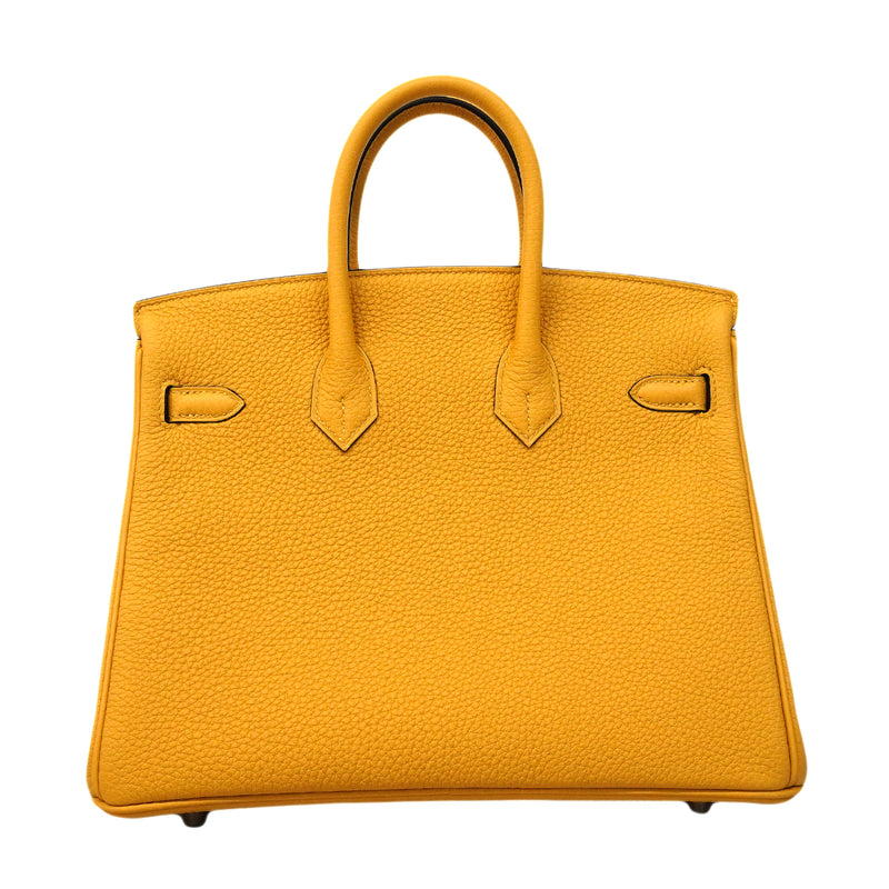 【6fb2954-g】エルメス ハンドバッグ バーキン25 トゴ パイユ シルバー金具 G刻印【中古】レディース