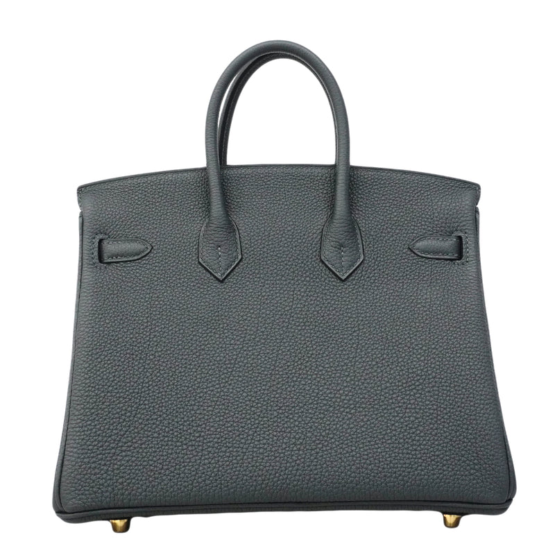 【6fb2955-g】エルメス ハンドバッグ バーキン25 トゴ グリミスティ ゴールド金具 G刻印【中古】レディース