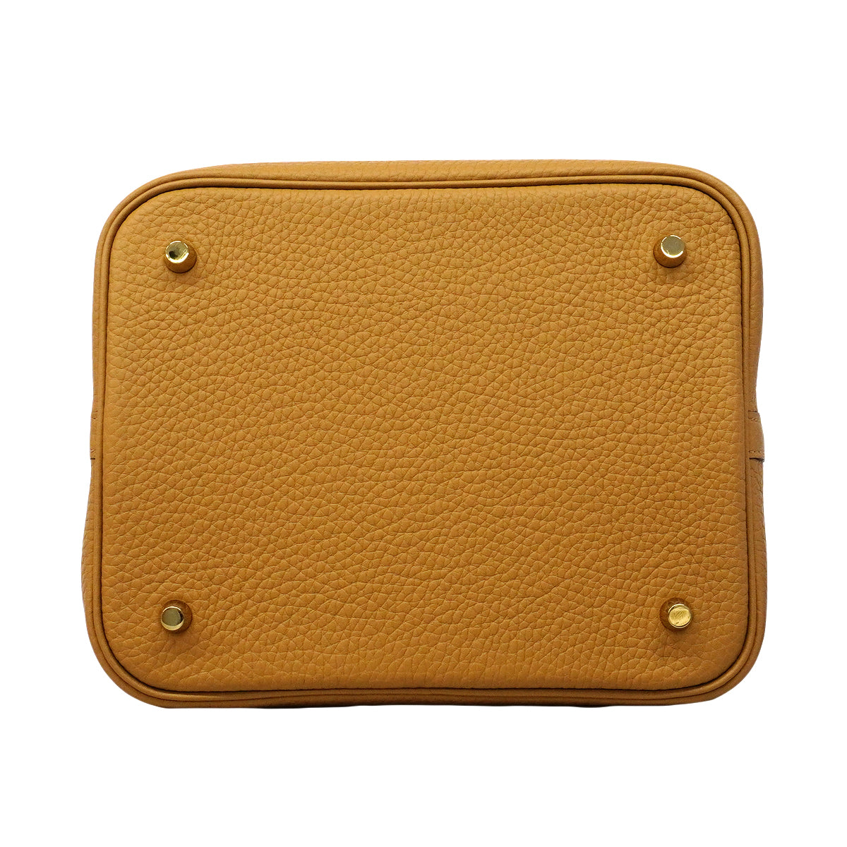 【6fb2957】エルメス ハンドバッグ ピコタンロックMM トリヨンクレマンス ビスキュイ ゴールド金具 B刻印【中古】レディース