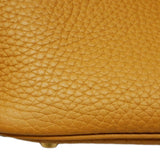 【6fb2957】エルメス ハンドバッグ ピコタンロックMM トリヨンクレマンス ビスキュイ ゴールド金具 B刻印【中古】レディース