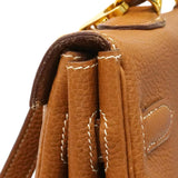 【6fb2959】エルメス ハンドバッグ ケリー35 トゴ ゴールド ゴールド金具 □I刻印 2wayバッグ【中古】レディース