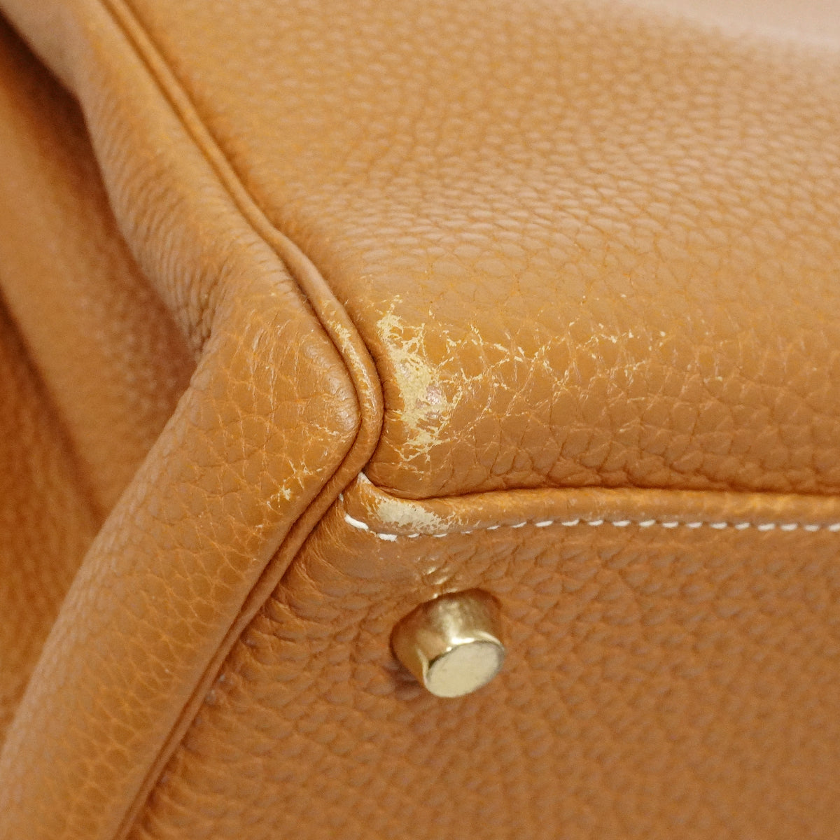 【6fb2959】エルメス ハンドバッグ ケリー35 トゴ ゴールド ゴールド金具 □I刻印 2wayバッグ【中古】レディース