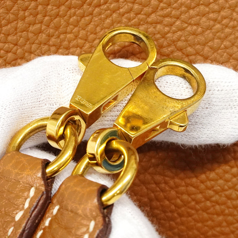 【6fb2959】エルメス ハンドバッグ ケリー35 トゴ ゴールド ゴールド金具 □I刻印 2wayバッグ【中古】レディース