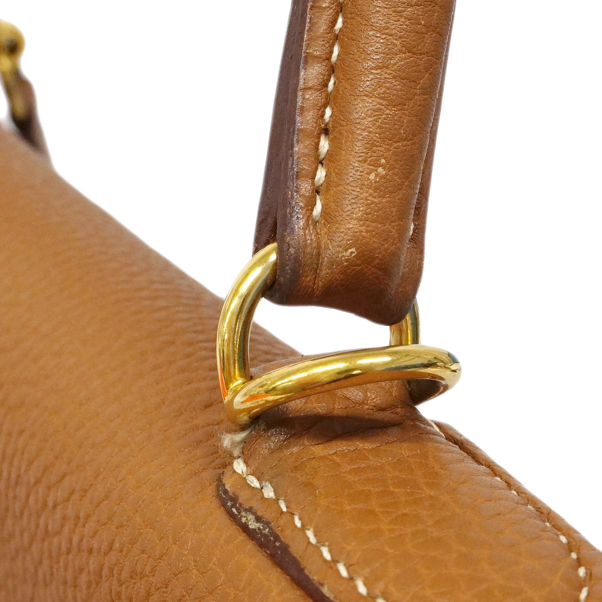 【6fb2959】エルメス ハンドバッグ ケリー35 トゴ ゴールド ゴールド金具 □I刻印 2wayバッグ【中古】レディース
