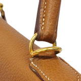 【6fb2959】エルメス ハンドバッグ ケリー35 トゴ ゴールド ゴールド金具 □I刻印 2wayバッグ【中古】レディース