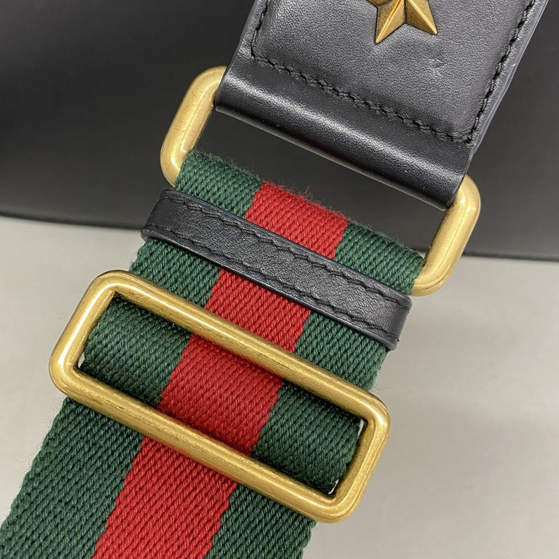 【6fb2971-k】グッチ ハンドバッグ バンブー デュオニュソス 448075 レザー ブラック ゴールド金具 2wayバッグ【中古】レディース