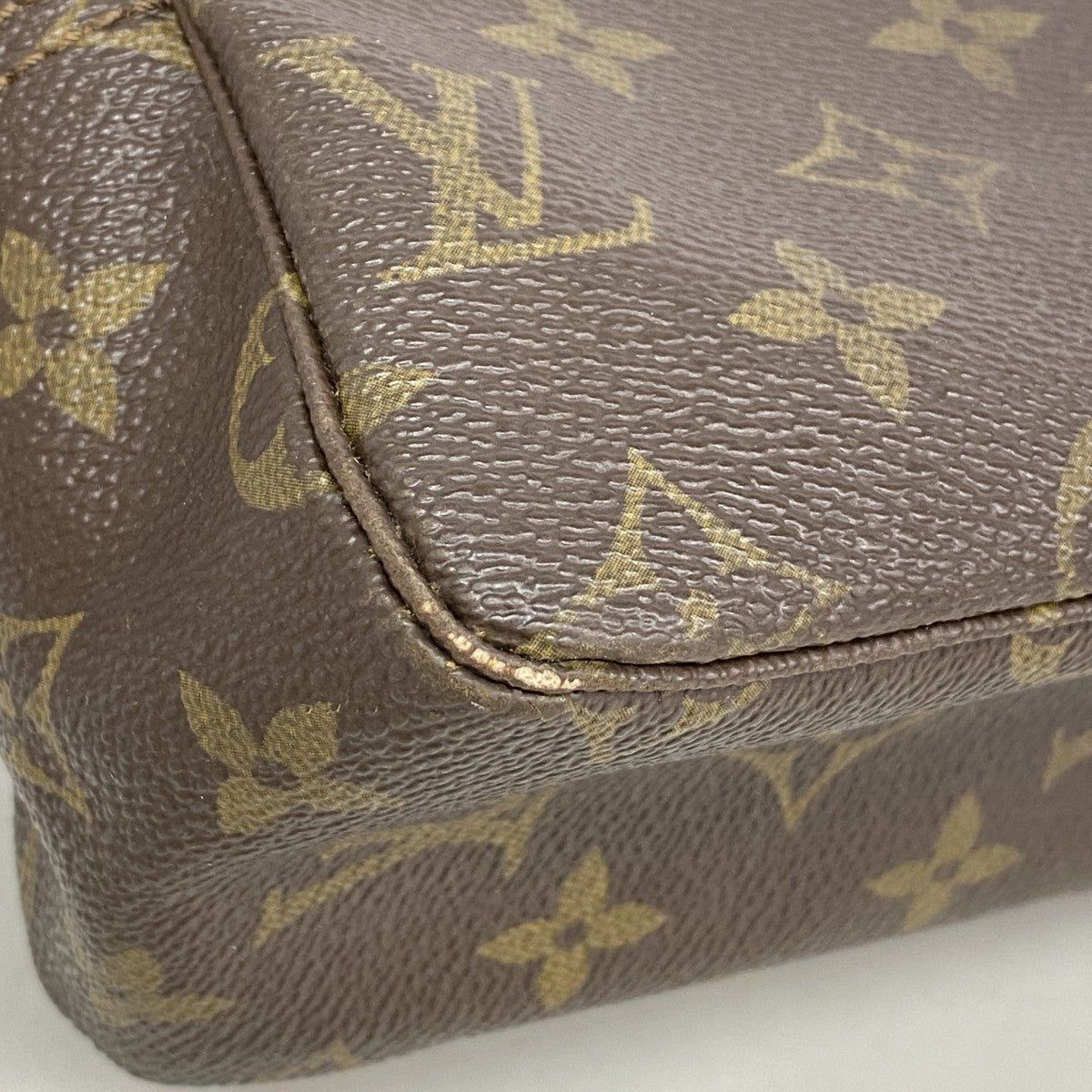【6fb2997】ルイヴィトン ポーチ モノグラム トゥルーストワレット28 M47522 ブラウン【中古】レディース