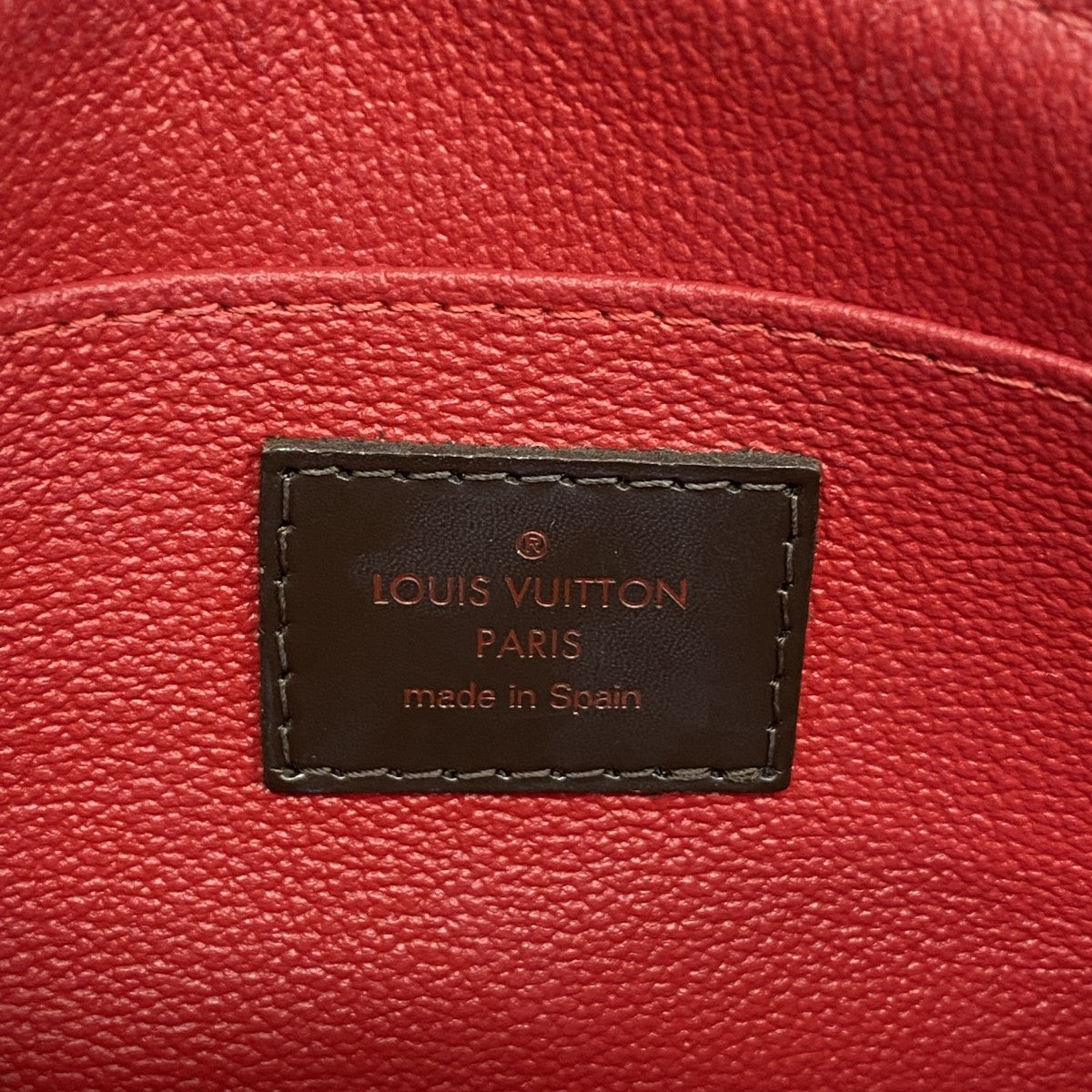【6fb2998】ルイヴィトン ポーチ ダミエ ポシェットコスメティックPM N47516 エベヌ【中古】レディース