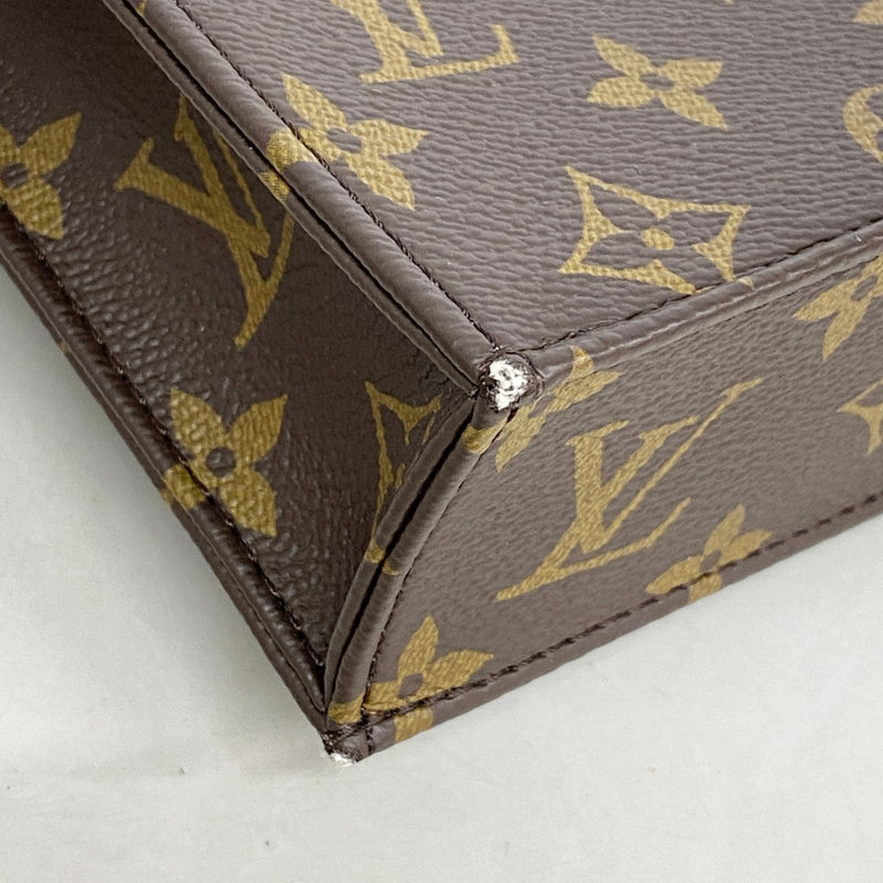 【6fb3015】ルイヴィトン ハンドバッグ モノグラム プティットサックプラ M81295 ブラウン 2wayバッグ【中古】レディース