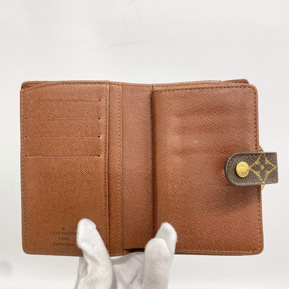 【6fb3019】ルイヴィトン 財布 モノグラム ポルトモネビエヴィエノワ M61663 ブラウン【中古】レディース