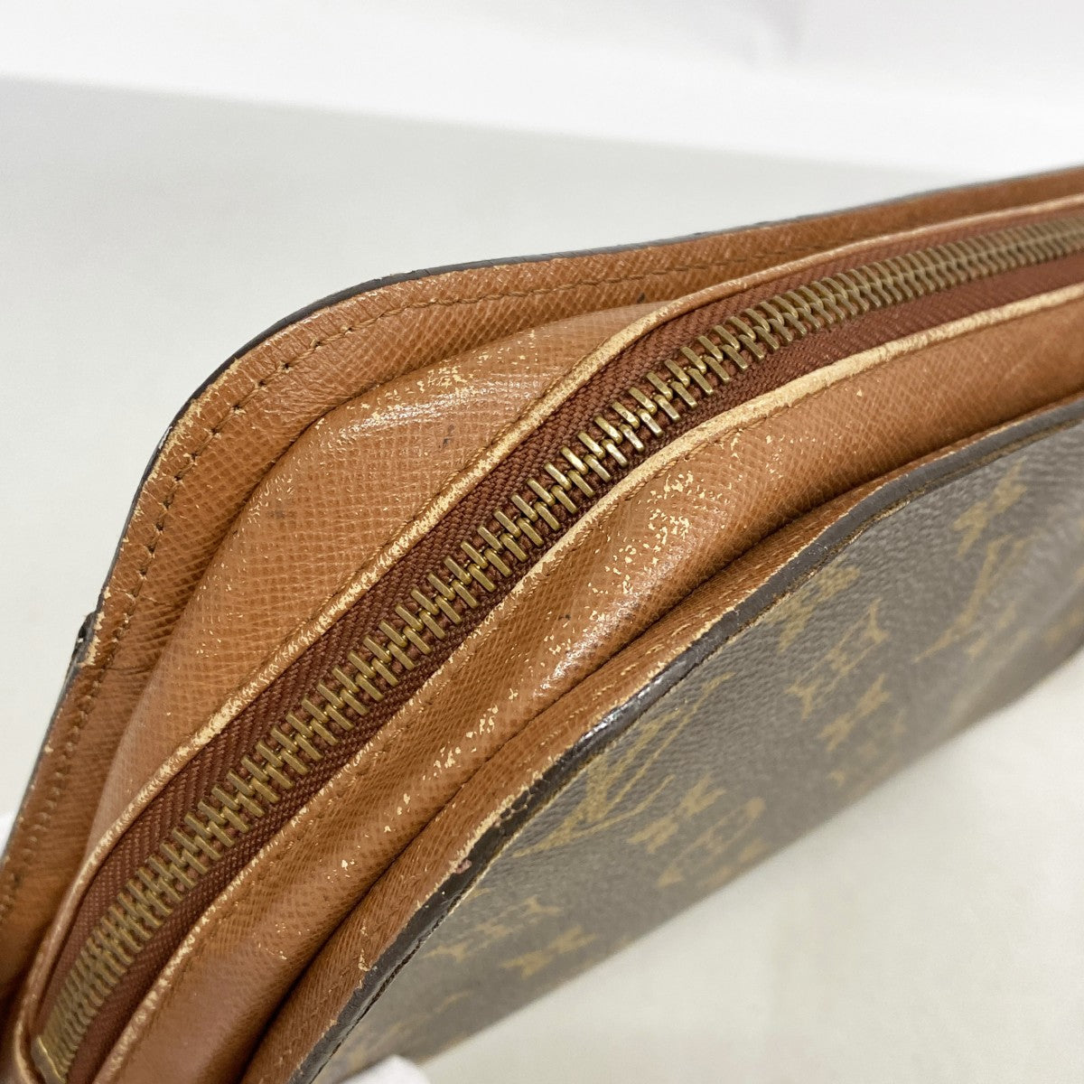 【6fb3055】ルイヴィトン クラッチバッグ モノグラム オルセー M51790 ブラウン【中古】メンズ