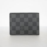 【6fb3082-k】ルイヴィトン 札入れ ダミエ・グラフィット ポルトフォイユ ミュルティプル N62663 グレー ブラック【中古】メンズ