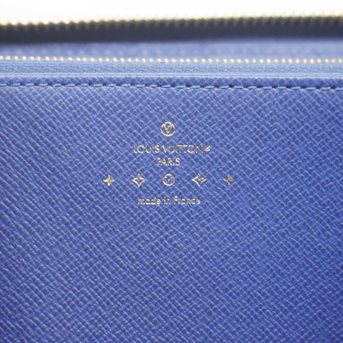 【6fb3084-k】ルイヴィトン 長財布 モノグラム・デニム LVリミックス ジッピーウォレット M82958 ブルー【中古】メンズ レディース ユニセックス