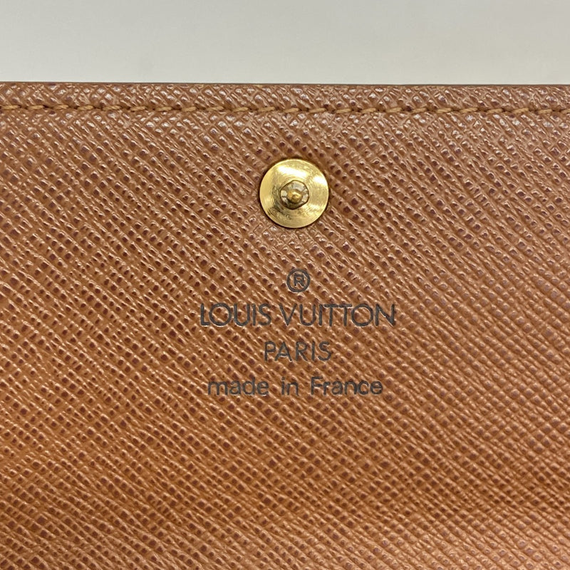 【6fb3123】ルイヴィトン 長財布 モノグラム ポルトモネクレディ M61726 ブラウン【中古】レディース