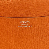 【6fb3128】エルメス 手帳カバー アジェンダ シェブルミゾル オレンジ シルバー金具 □I刻印【中古】メンズ レディース ユニセックス