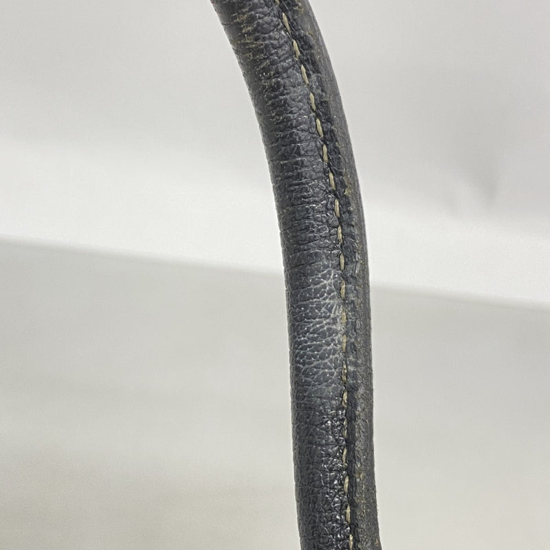 【6fb3130】エルメス トートバッグ ガーデンパーティTPM トワルアッシュ ブラック シルバー金具 □H刻印【中古】レディース