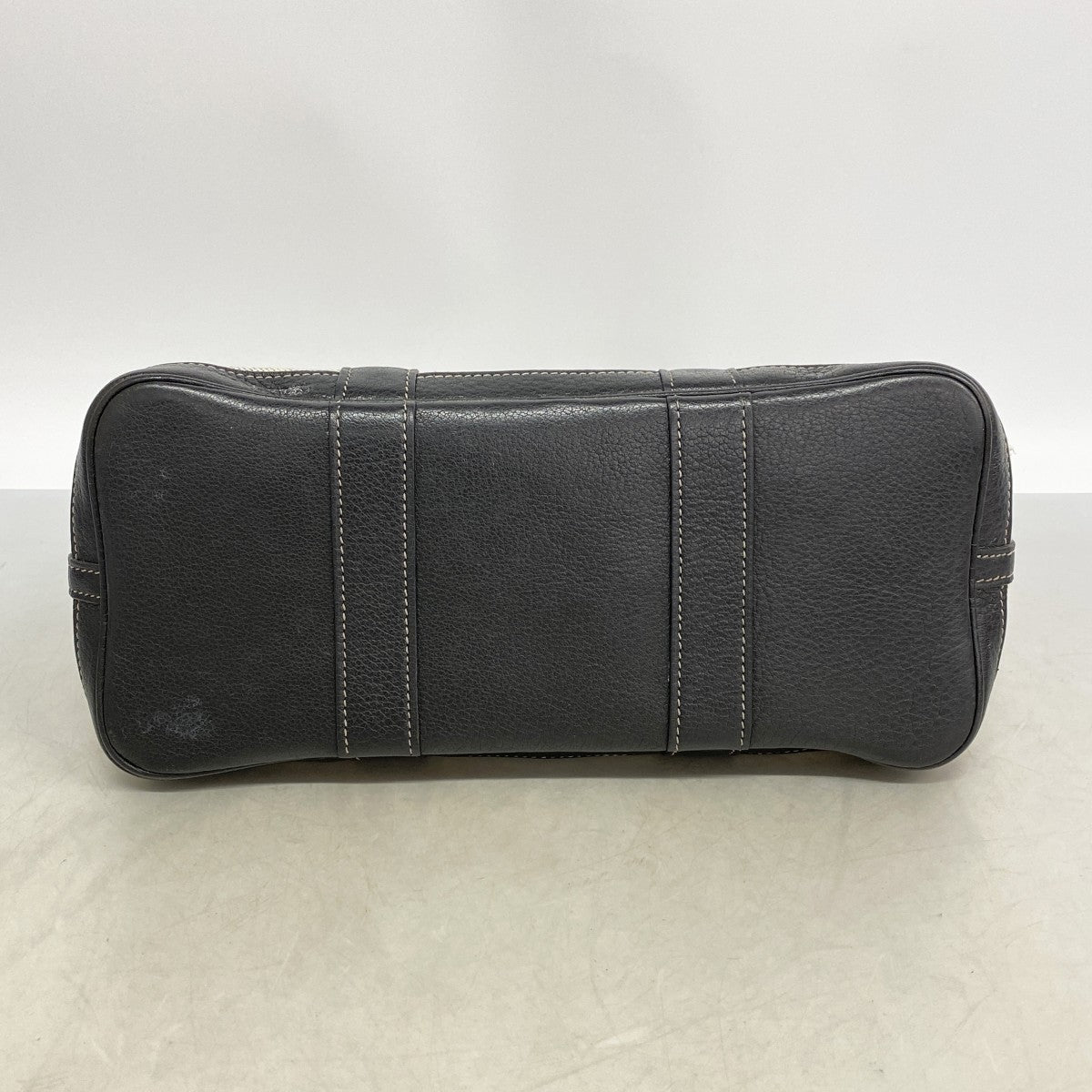【6fb3130】エルメス トートバッグ ガーデンパーティTPM トワルアッシュ ブラック シルバー金具 □H刻印【中古】レディース