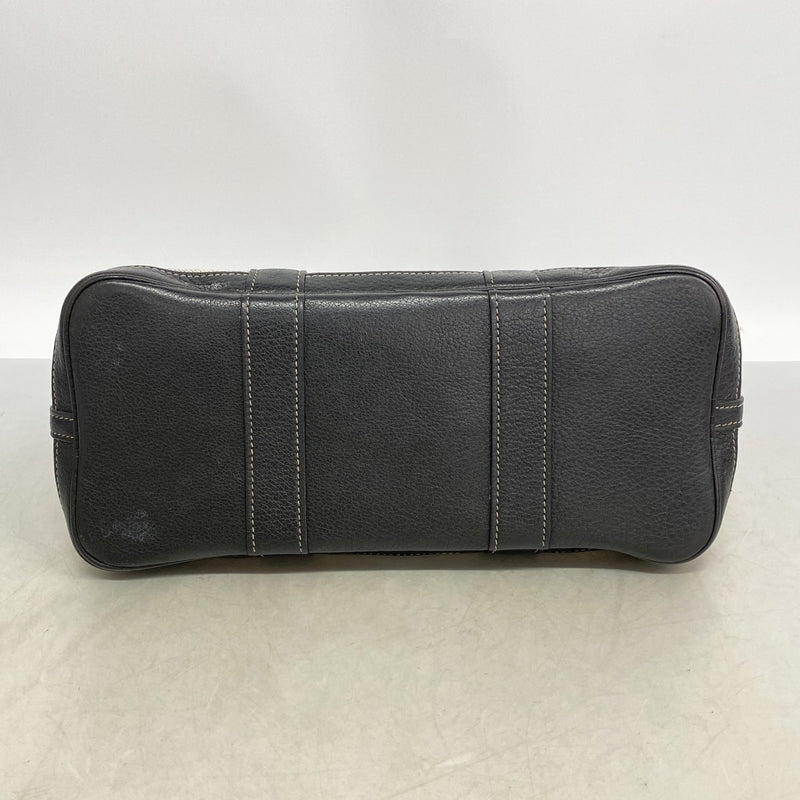 【6fb3130】エルメス トートバッグ ガーデンパーティTPM トワルアッシュ ブラック シルバー金具 □H刻印【中古】レディース