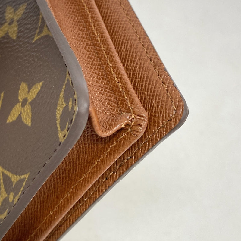 【6fb3136-k】ルイヴィトン 長札入れ モノグラム ポルトカルトクレディ円 M60825 ブラウン【中古】メンズ
