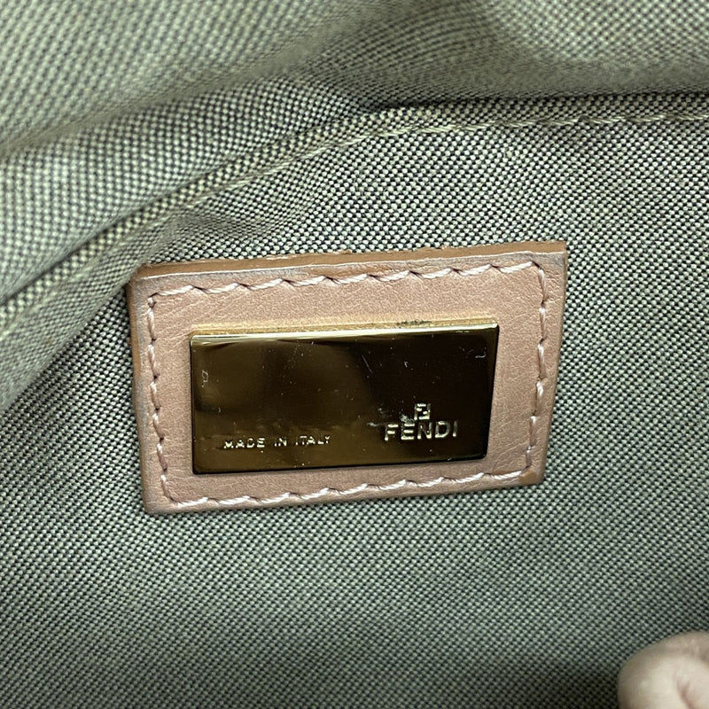 【6fb3144】フェンディ ハンドバッグ レザー ピンク シャンパンゴールド金具【中古】レディース