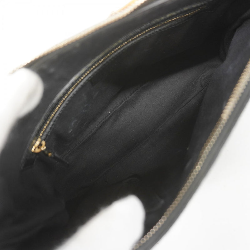 【6fb3158-k】グッチ ハンドバッグ GGキャンバス/バンブー 137378 キャンバス ブラック シャンパンゴールド金具【中古】レディース