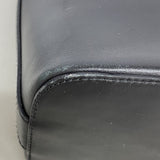 【6fb3160】グッチ ショルダーバッグ 01234 レザー ブラック シルバー金具【中古】レディース