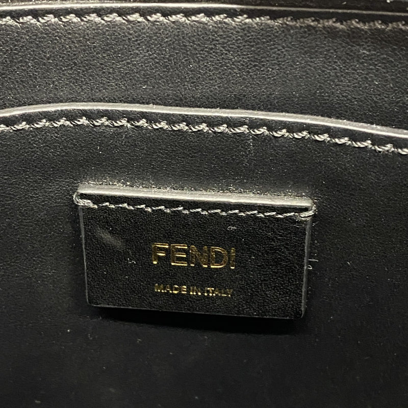 【6fb3161】フェンディ ハンドバッグ ショッピングバッグ レザー イエロー ゴールド金具 2wayバッグ【中古】レディース