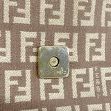【6fb3163】フェンディ ハンドバッグ ズッキーノ ナイロンキャンバス ピンク シャンパンゴールド金具【中古】レディース