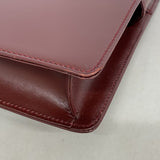 【6fb3179】カルティエ クラッチバッグ マスト レザー ボルドー ゴールド金具【中古】メンズ レディース ユニセックス