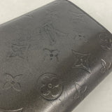 【6fb3196-k】ルイヴィトン 三つ折り長財布 モノグラム・マット ポルトトレゾールインターナショナル M65102 ノワール【中古】レディース