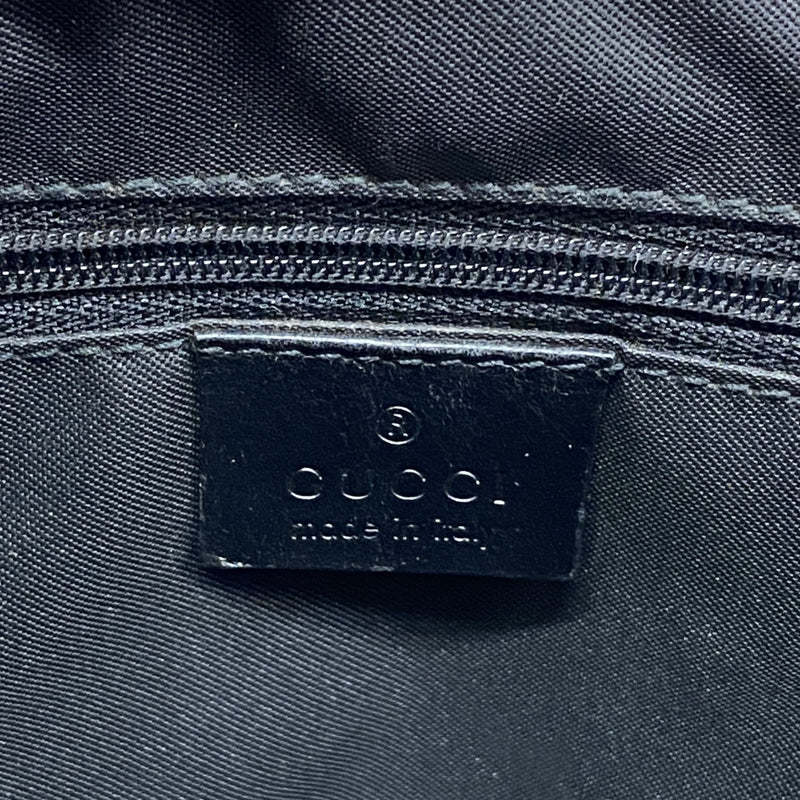 【6fb3208】グッチ トートバッグ GGキャンバス/バンブー 002 1010 キャンバス ベージュ ブラック シルバー金具【中古】レディース