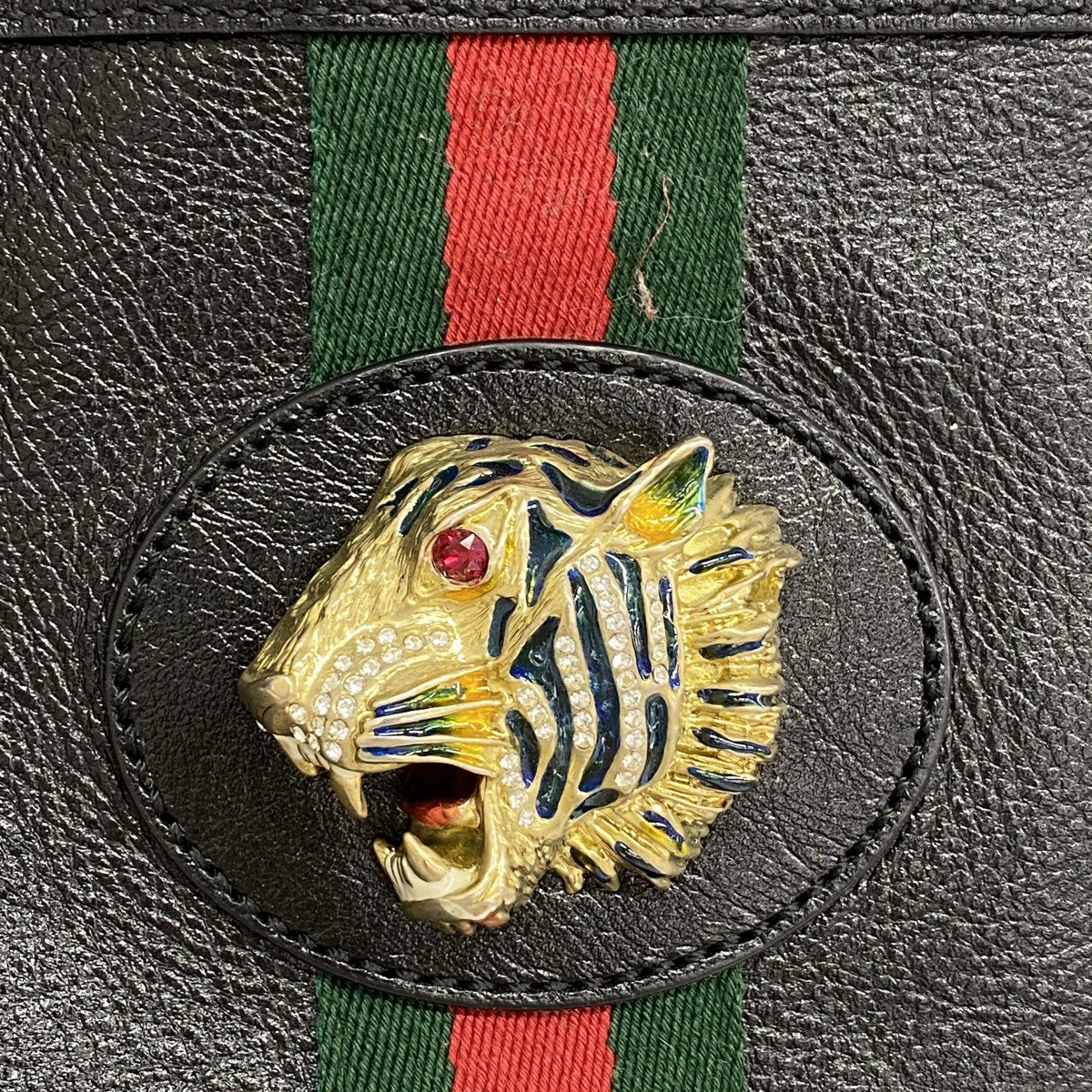 【6fb3209】グッチ トートバッグ ラジャ 537219 レザー ブラック ゴールド金具【中古】レディース