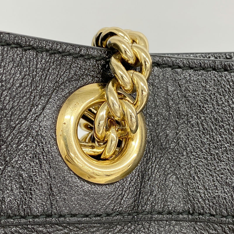 【6fb3209】グッチ トートバッグ ラジャ 537219 レザー ブラック ゴールド金具【中古】レディース