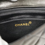 【6fb3211】シャネル ショルダーバッグ ミニマトラッセ チェーンショルダー ラムスキン ブラック ゴールド金具【中古】レディース