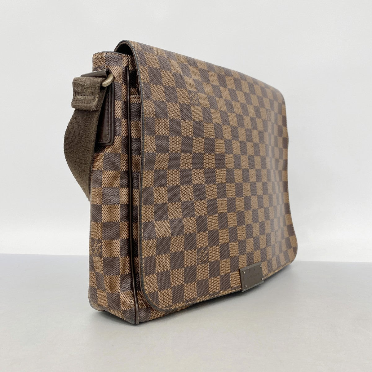 【6fb3218】ルイヴィトン ショルダーバッグ ダミエ ブルックリンMM N51211 エベヌ【中古】メンズ